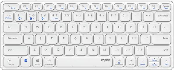 RAPOO E9600M ultraslim keyboard 11471 wireless, White