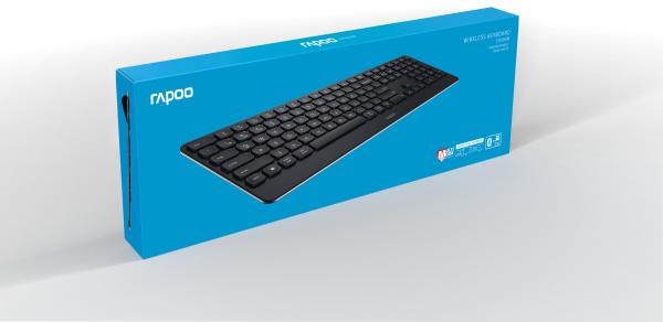 Rapoo e9390m ultraslim keyboard 13133 wireless, black - Rapoo-13133-6940056131331-08.jpg