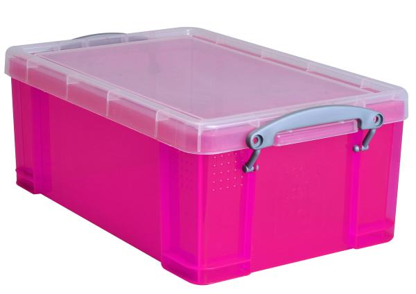 REALLY USEFUL BOX Kunststoffbox 9lt 68502718 transparent pink