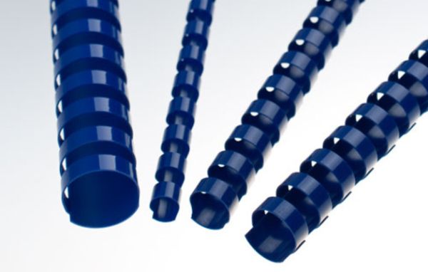 RENZ Plastikbinderücken 6mm A4 17060321 blau, 21 Ringe 100 Stück