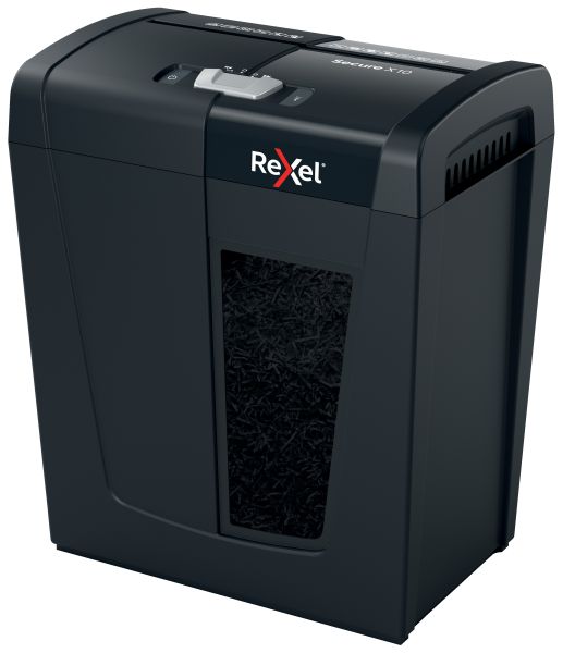 REXEL Aktenvernichter Secure 2020124EU X10, P-4, 18lt