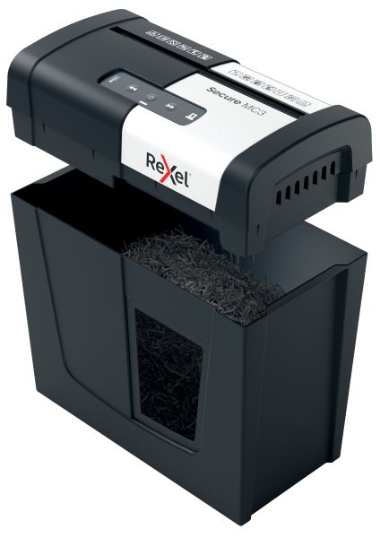 REXEL Aktenvernichter Secure 2020128EU MC3, P-5, 10lt