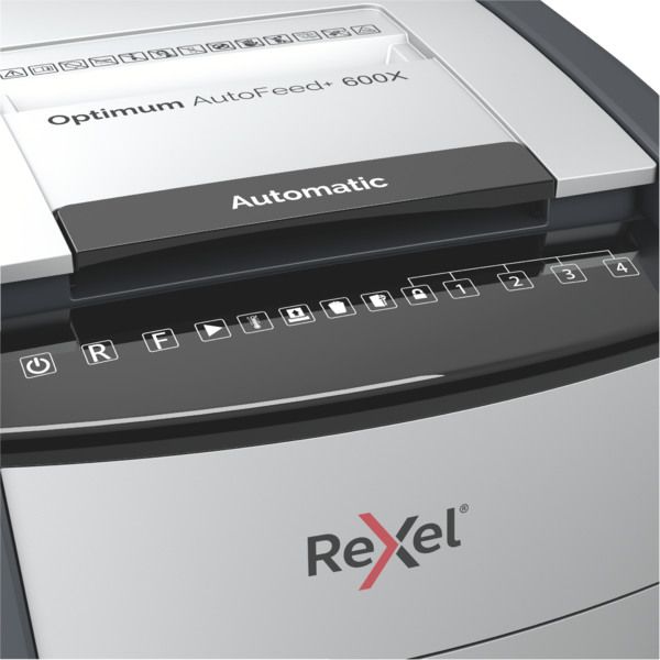 REXEL Aktenvernichter Optimum AF+ 2020600XCH 600X, P-4, 110lt