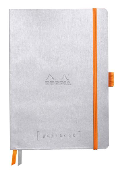 RHODIA Goalbook Notizbuch A5 117570C Softcover silber 240 S.