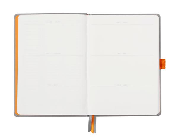 RHODIA Goalbook Notizbuch A5 118570C Hardcover silber 240 S.