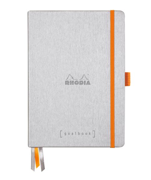 RHODIA Goalbook Notizbuch A5 118570C Hardcover silber 240 S.