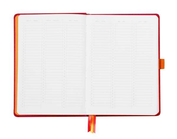 RHODIA Goalbook Notizbuch A5 118582C Hardcover mohnrot 240 S.