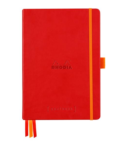 RHODIA Goalbook Notizbuch A5 118582C Hardcover mohnrot 240 S.