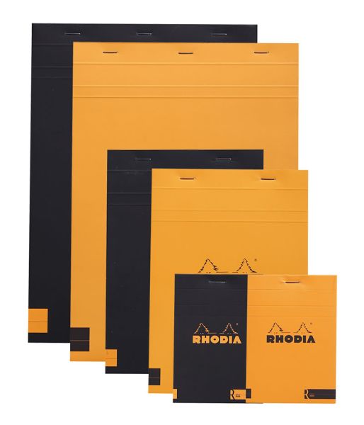 RHODIA Notizblock A5 162008C blanko schwarz