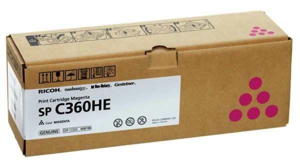 RICOH Toner magenta 408186 SP C360/361 5'000 Seiten