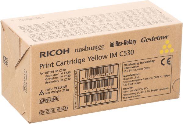 RICOH Toner yellow 418243 IM C530 18'000 Seiten