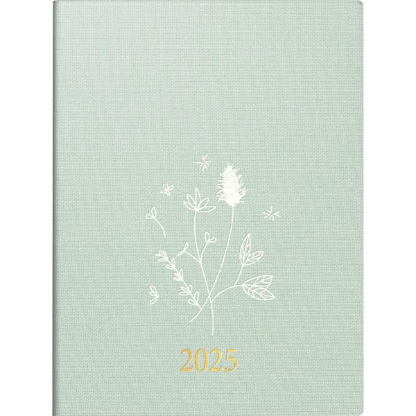 RIDOIDE Taschenagenda Design Line 2025 013603015.25 1W/2S Flowers DE 12x16cm