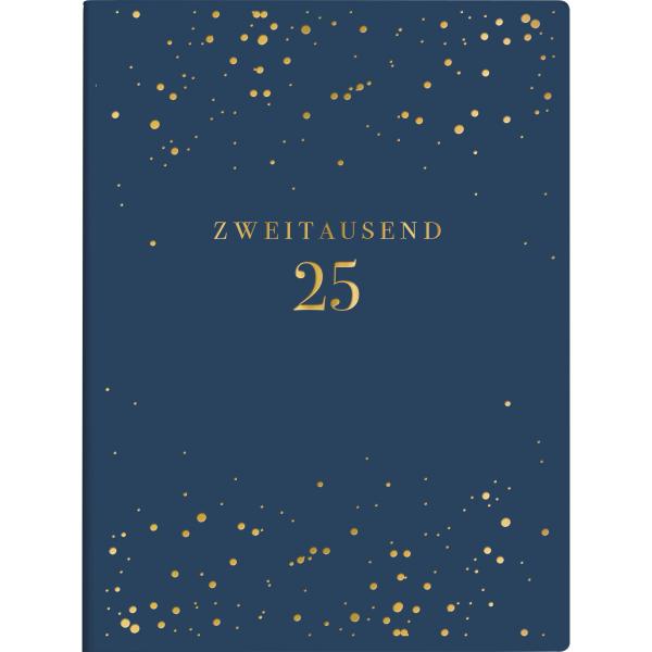 RIDOIDE Taschenagenda Design Line 2025 013603025.25 1W/2S Night DE 12x16cm