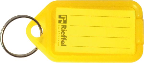 RIEFFEL Schlüsseletiketten 38x22mm KT1000SB1 gelb 10 Stück