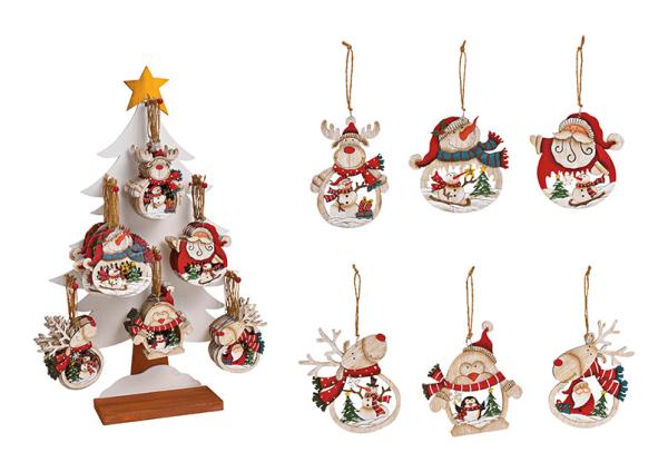 ROOST Weihnachtshänger 10x11cm 10027428 Weihnachtsmotive, assortiert