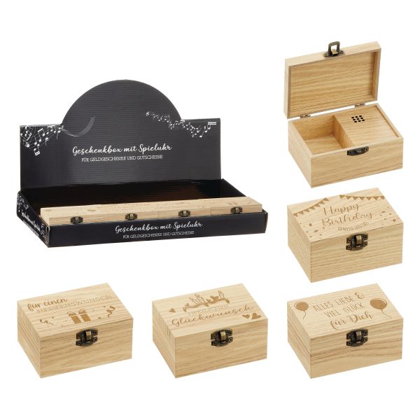 ROOST Spieluhr Music box 10031491 ass. 10x5x7cm