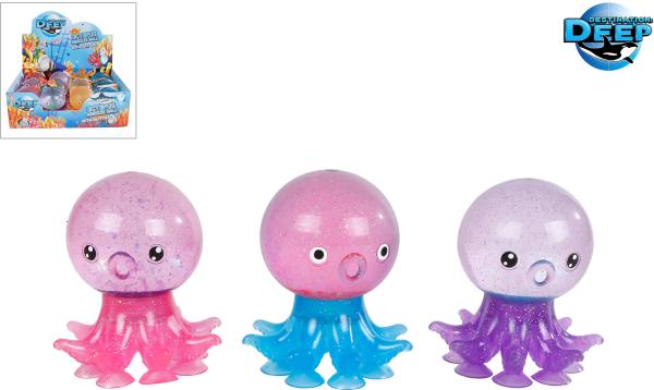 ROOST Squeeze Ball Octopus 621579 mit Saugnäpfen assortiert