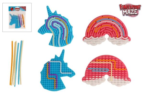 ROOST Fingerprint Maze 621905 Einhorn & Regenbogen 4 ass.