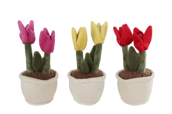 ROOST Plüsch Tulpe 27cm 660627 assortiert