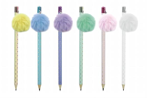 ROOST Bleistift Big Pompon Charm TSKY-P2317 assortiert