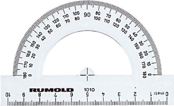 RUMOLD Schulwinkelmesser 10cm 1010 180°