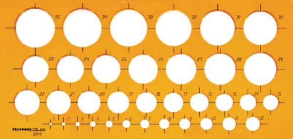 RUMOLD Kreisschablone 2810 270x130x2mm