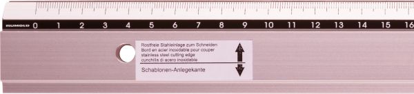 RUMOLD Zeichen-Schneidelineal 100cm 663/100 Alu