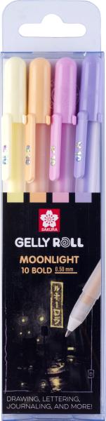 SAKURA Gelly Roll 0.50mm POXPGBMOO4A Moonlight Past. Sunrise 4 Stk.