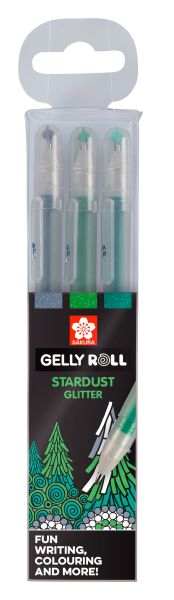 SAKURA Gelly Roll 0.5mm POXPGBSTA3B Startdust Glitter Forest 3 St.