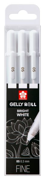 SAKURA Gelly Roll 0.3mm POXPGBWH3A White 3 Stück