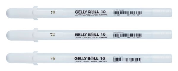 SAKURA Gelly Roll 0.5mm POXPGBWH3B White 3 Stück