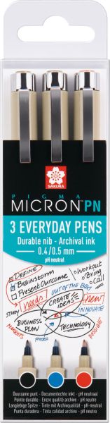 SAKURA Pigma Micron PN POXSDKPN3A Everyday, 3 Office Farben