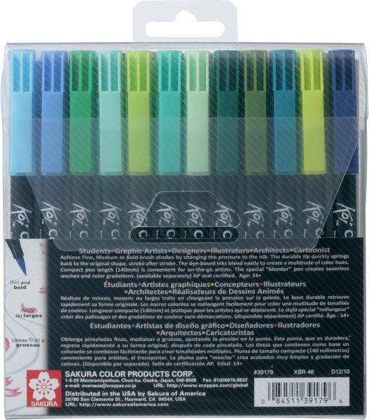 SAKURA Brush Pen Koi Colouring Set XBR48A assortiert 48 Stück