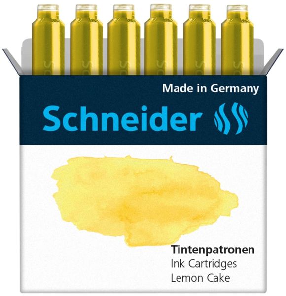 SCHNEIDER Tintenpatronen 166125 lemon cake 6 Stk.