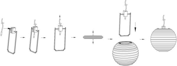 SCHOENENBERGER Solar Lichterkette Lampion 97.9711 LED 3,3m