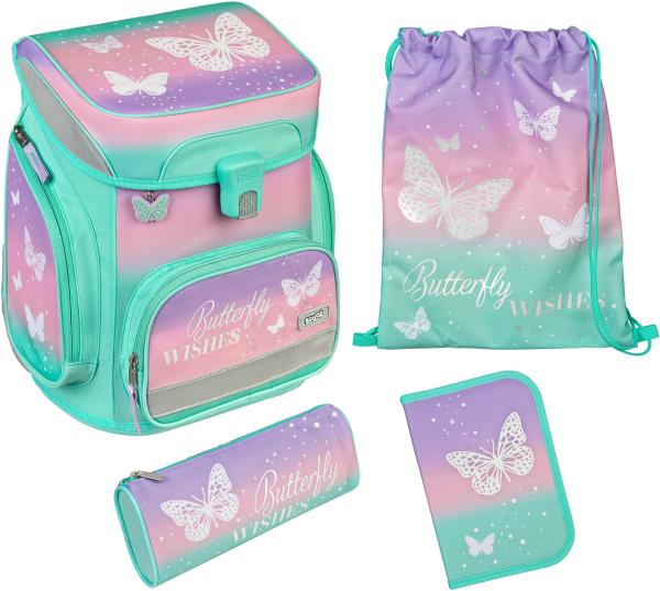 SCOOLI Schulthek-Set EasyFit BUFI8255 Butterfly Wishes 5-teilig