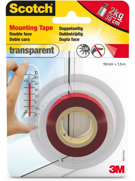 SCOTCH Montageband 19mm×1,5m 40041915 transparent