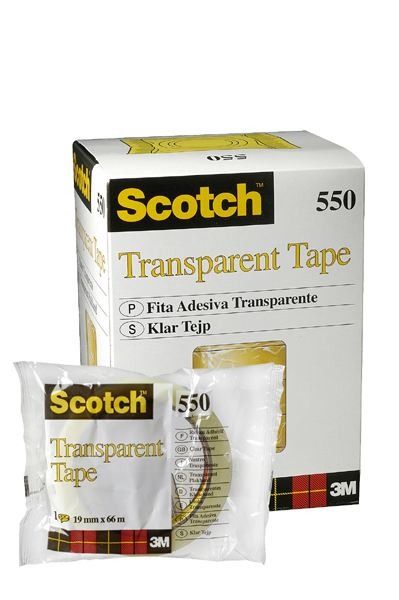 SCOTCH Tape 550 19mmx66m 5501966K transparent, reissfest