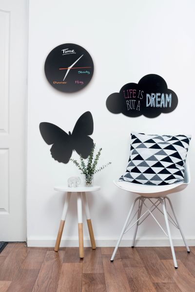 SECURIT Kreidetafel BUTTERFLY FB-BUTTERFLY schwarz 31x35.5x0.3cm