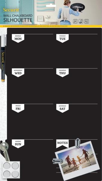 SECURIT Kreidetafel PLAN FB-PLAN schwarz 44.9x30x0.3cm