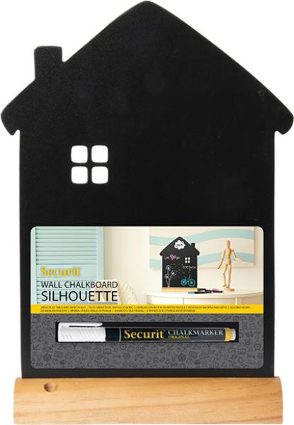 SECURIT Kreidetafel HOUSE FBT-HOUSE schwarz 32x23x6cm