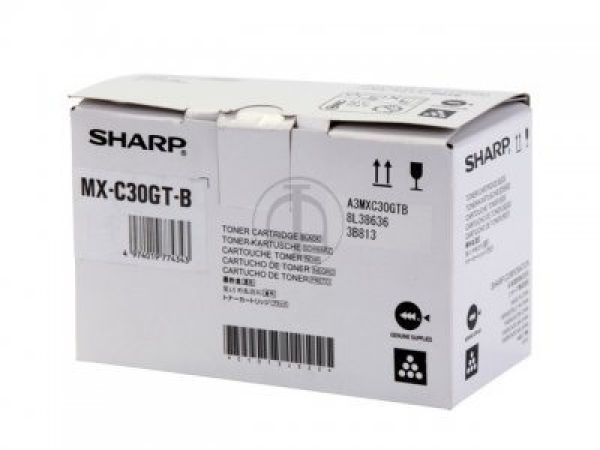 SHARP Toner schwarz MX-C30GTB MX-C301W 6000 Seiten