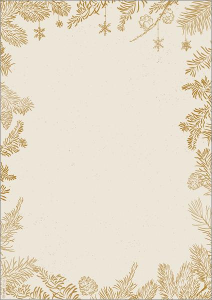 SIGEL Weihnachtsmotiv-Papier A4 DP422 Golden Christmas 100 Stück