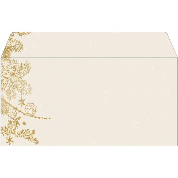 SIGEL Weihnachtsumschlag 11x22cm DU422 Golden Christmas 50 Stück