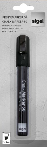 SIGEL Chalk Marker 1-5mm GL180 schwarz