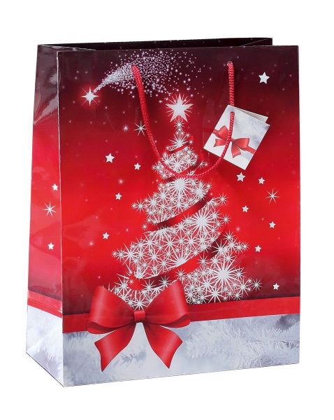 SIGEL Geschenktasche Sparkling Tree GT022 Glanz 260x330x120mm 5 Stk.