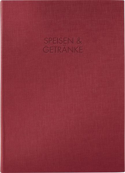 SIGEL Speisekartemappe,Gummib. A4 SM112 2Doppel-H.240x340x12, rot