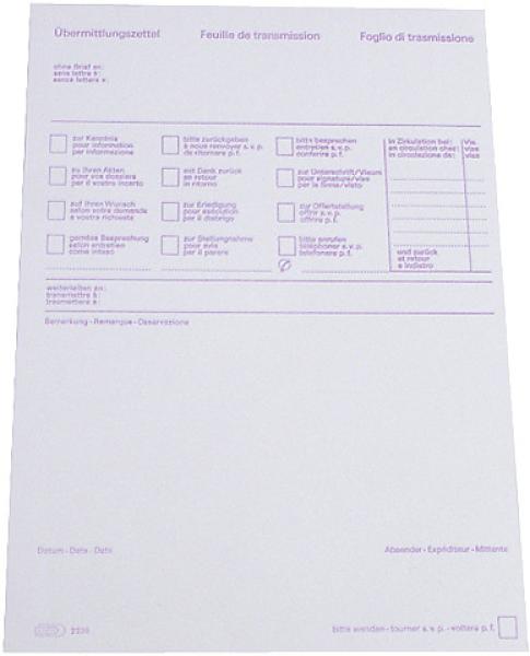 SIMPLEX Übermittlungslbock D/F/I A5 13223 60g 70 Blatt