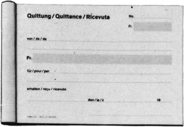 SIMPLEX Quittungen D/F/I A6 16345 D/F/I 50 Blatt