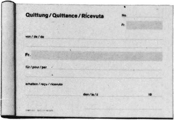 SIMPLEX Quittungen D/F/I A6 16346 D/F/I 100 Blatt